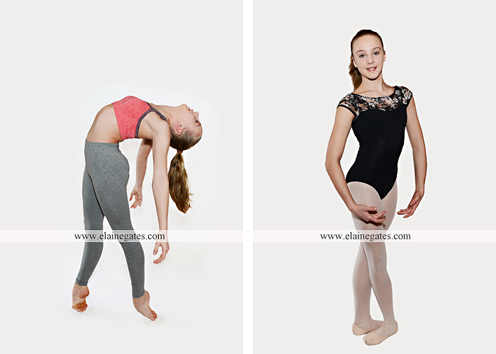 Mechanicsburg Central PA teenager portrait photographer indoor studio girl ballet dance posing headshot jw 4
